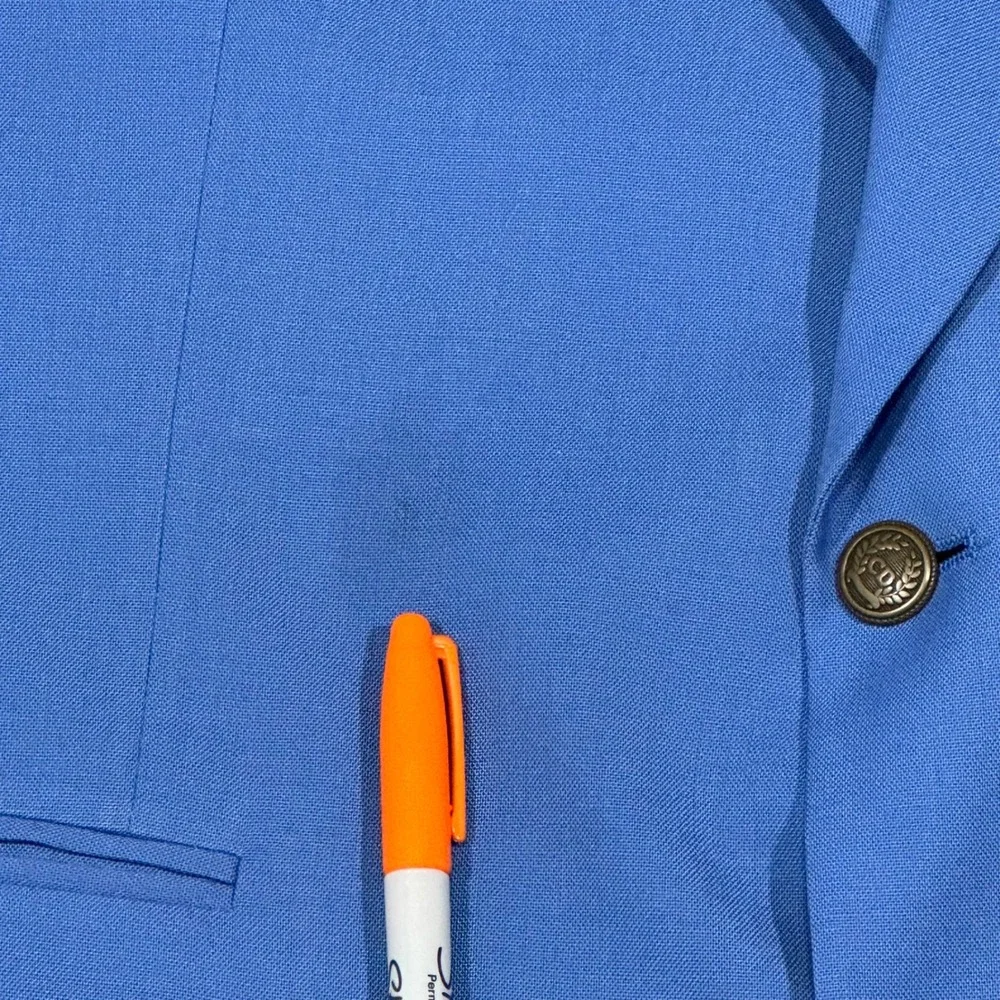 VTG Christian Dior Le Connaisseur Blue Blazer 46L Made in USA Business